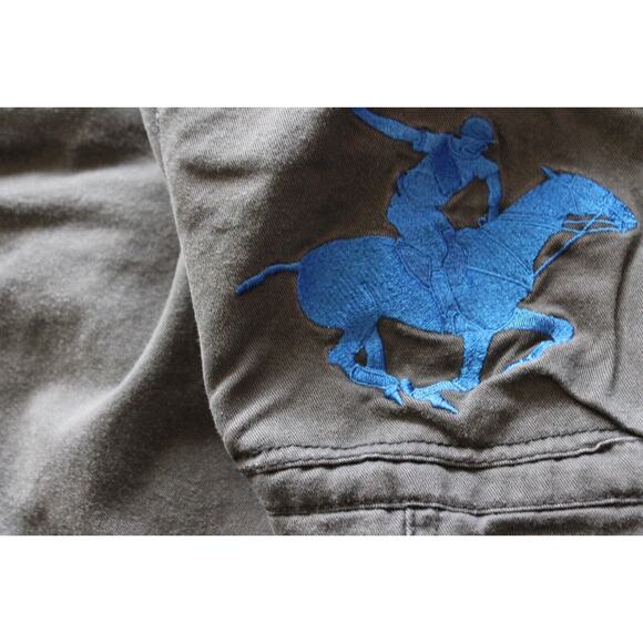 Beverly Hills Polo Club Black Cargo Shorts Big Pony Men's Size 36 *RARE - Picture 3 of 10